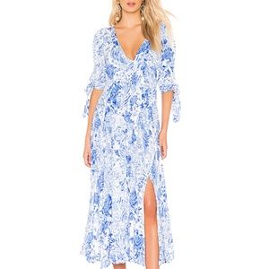 NWT Free People Forever Always Midi Dress blue 4